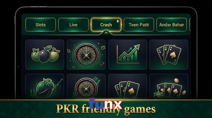 Game list for Funx games section