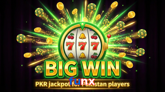 Big win animation on Funx slot game