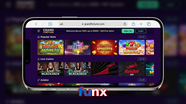 Main screen of Funx ios page for PK players